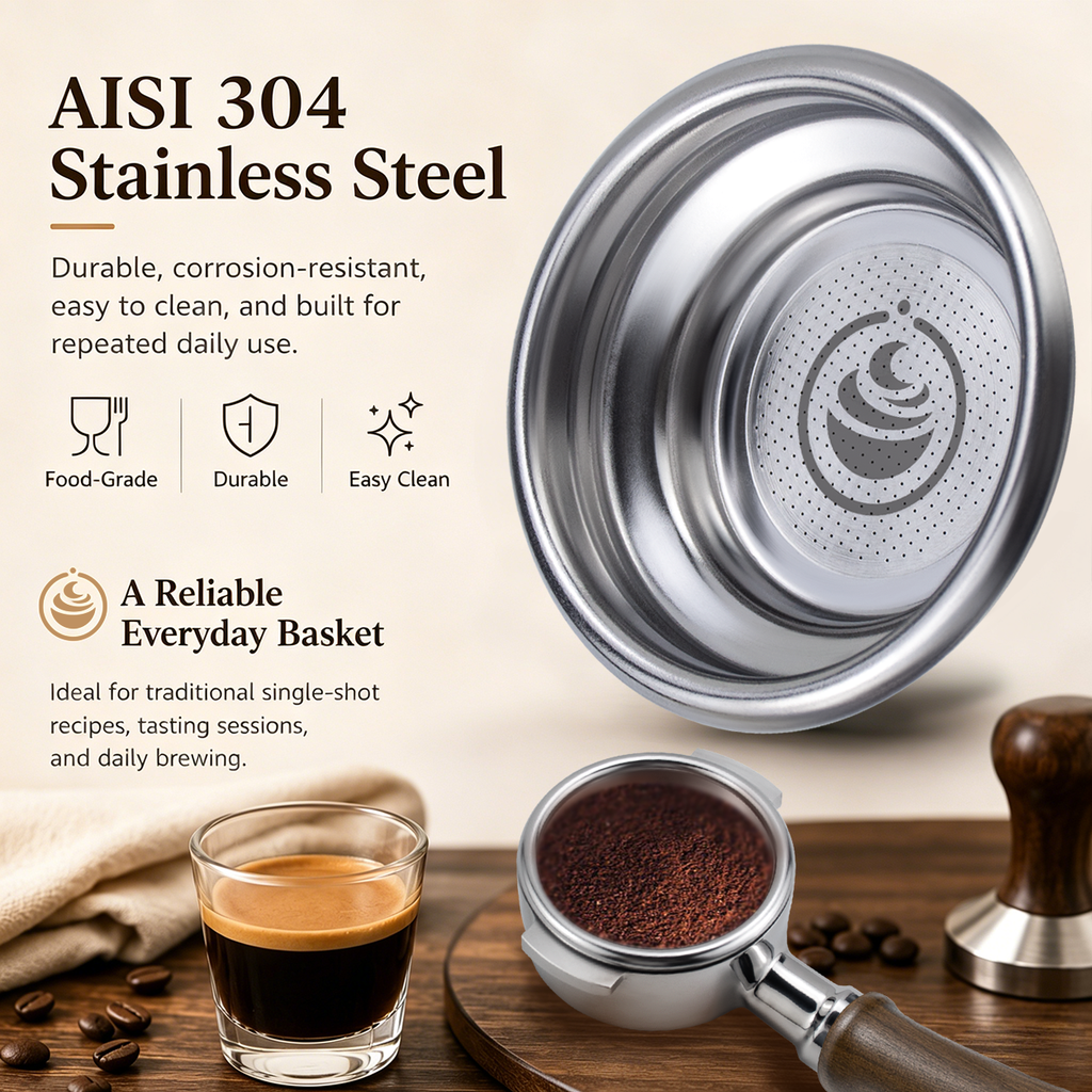 Creamore Performance Series™ 58mm Espresso Basket - 7g Basket for Balanced Classic Single Extractions