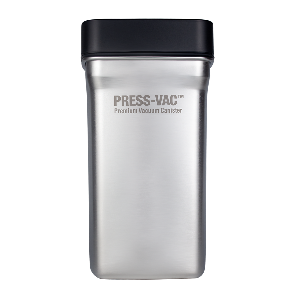Creamore PRESS-VAC™ Stainless Steel Vacuum Coffee Canister