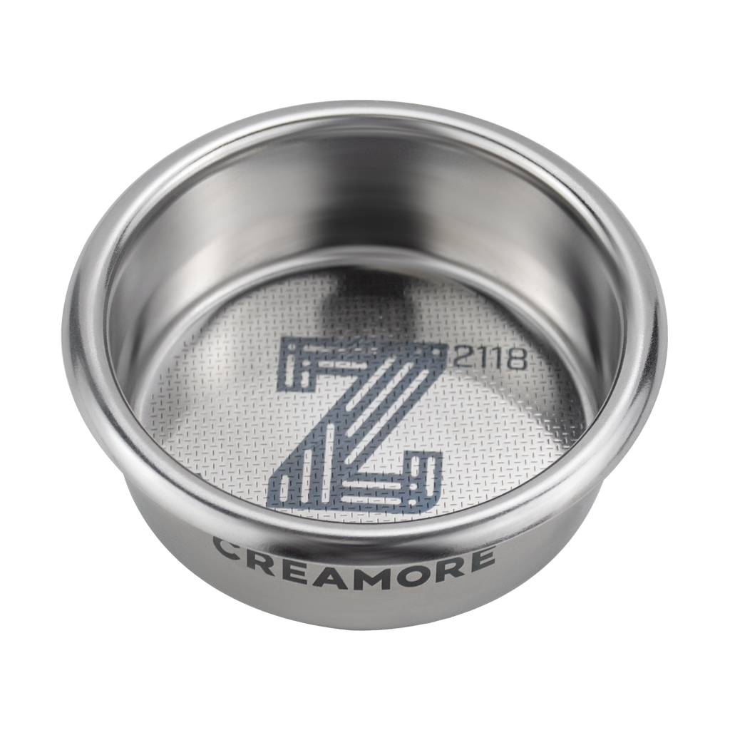 Creamore Z-2118 Series™ 58mm Espresso Basket - 18g Basket for High-Extraction Clarity
