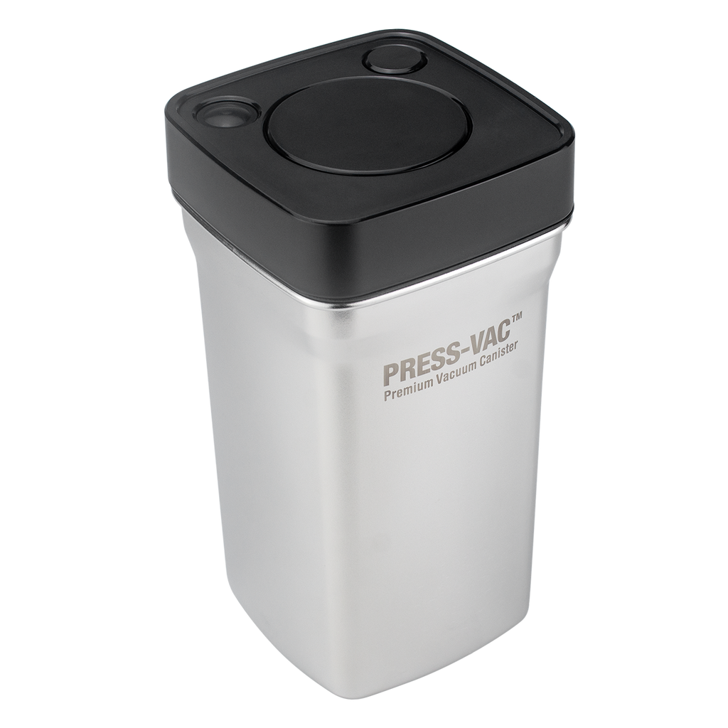 Creamore PRESS-VAC™ Stainless Steel Vacuum Coffee Canister