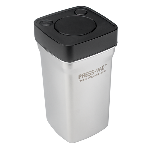 Creamore PRESS-VAC™ Stainless Steel Vacuum Coffee Canister