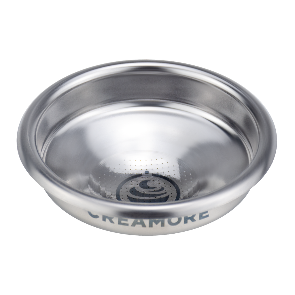 Creamore μ Series™ 58mm Espresso Basket - Ridgeless Basket for Low-Dose Espresso