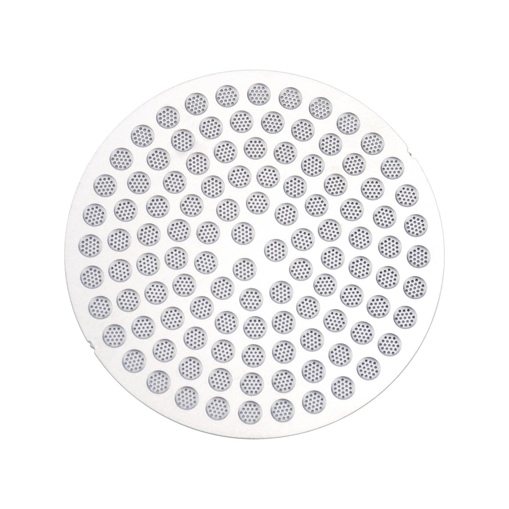 Creamore 53.3mm ultra-slim puck screen, reverse side micro-perforation pattern