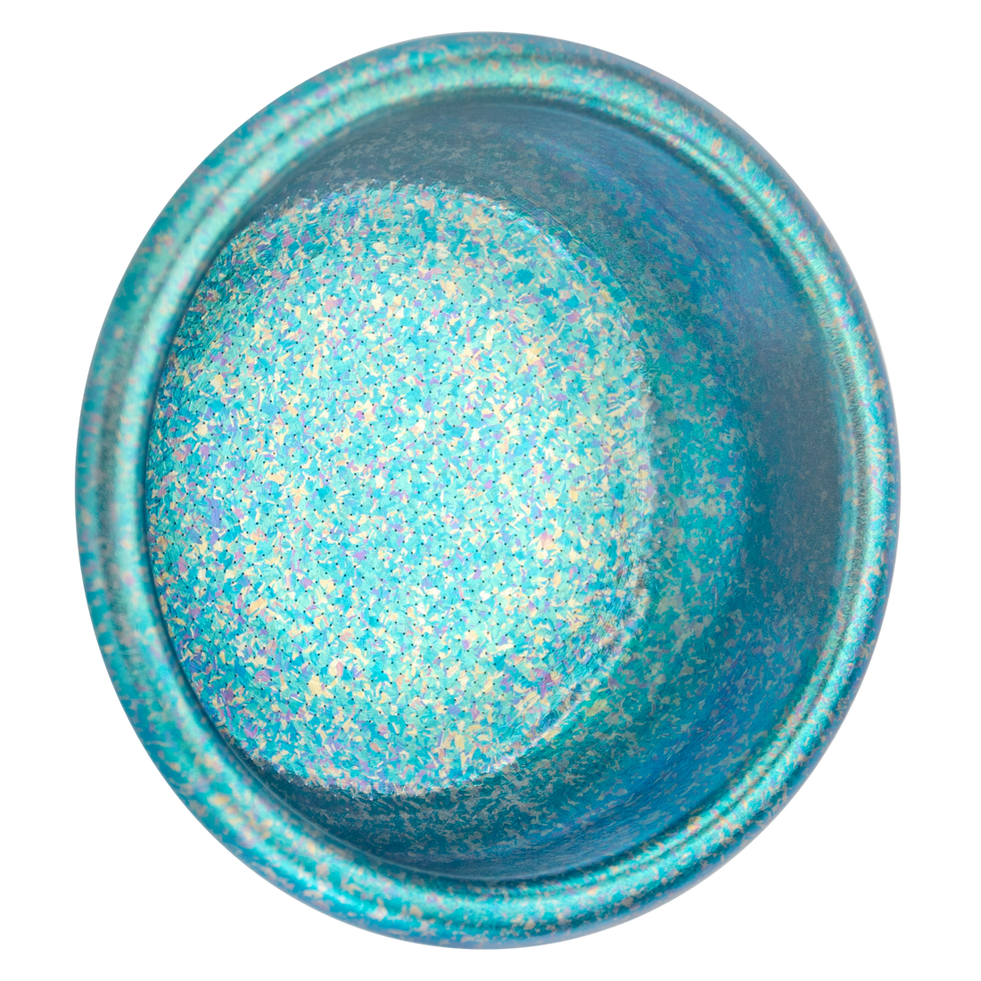 Creamore TitanFlow Ice Crystal basket in Celadon, top interior view.
