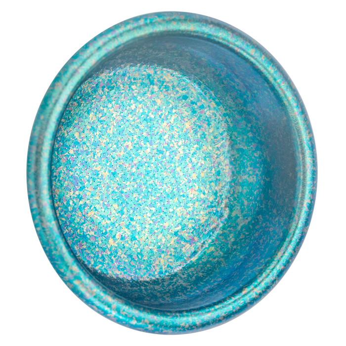 Creamore TitanFlow Ice Crystal basket in Celadon, top interior view.