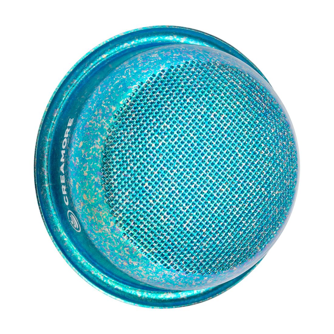 Creamore TitanFlow Ice Crystal basket in Celadon, perforated underside.