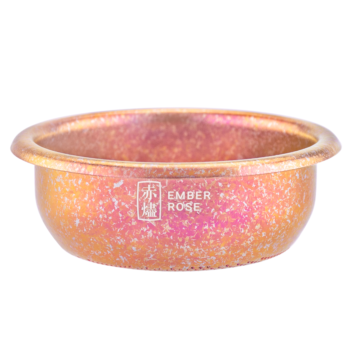Creamore TitanFlow Ice Crystal basket in Ember Rose, exterior view showing the finish name.
