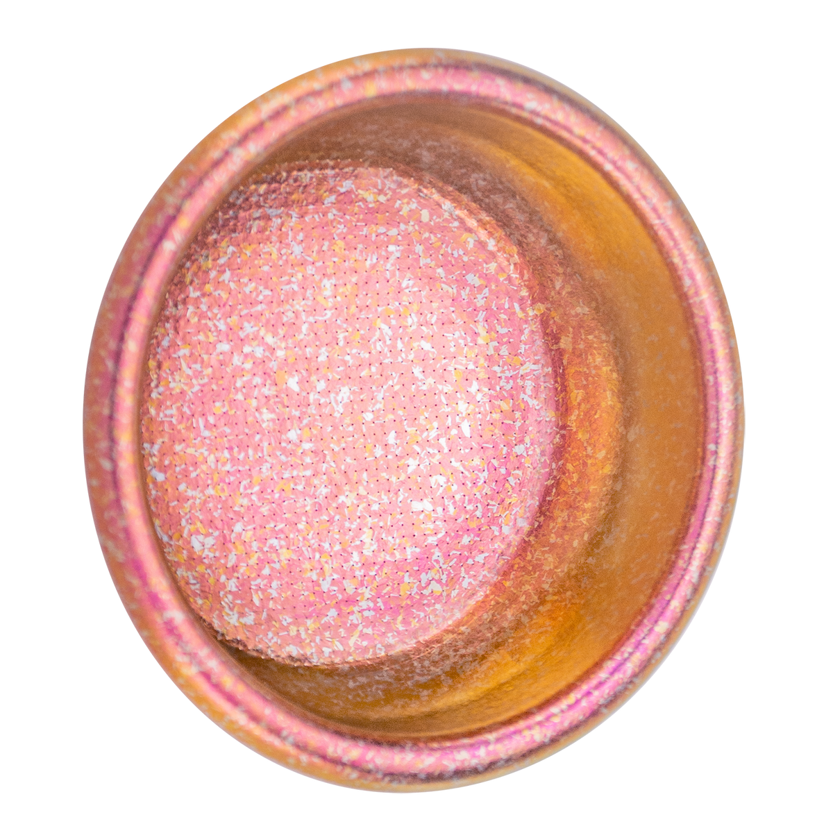 Creamore TitanFlow Ice Crystal basket in Ember Rose, top interior view.