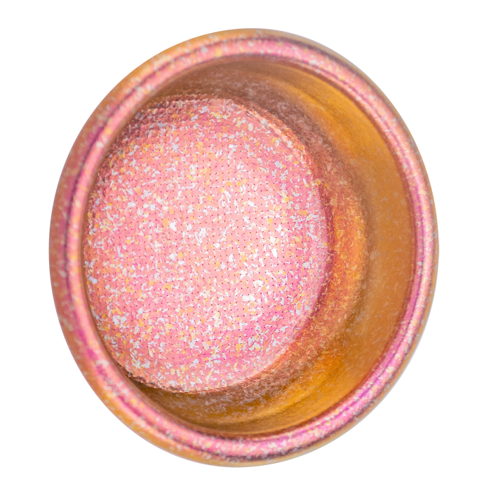 Creamore TitanFlow Ice Crystal basket in Ember Rose, top interior view.
